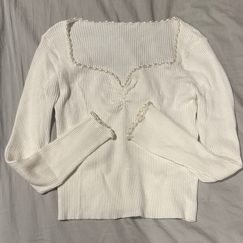 Beautiful pearl beaded top